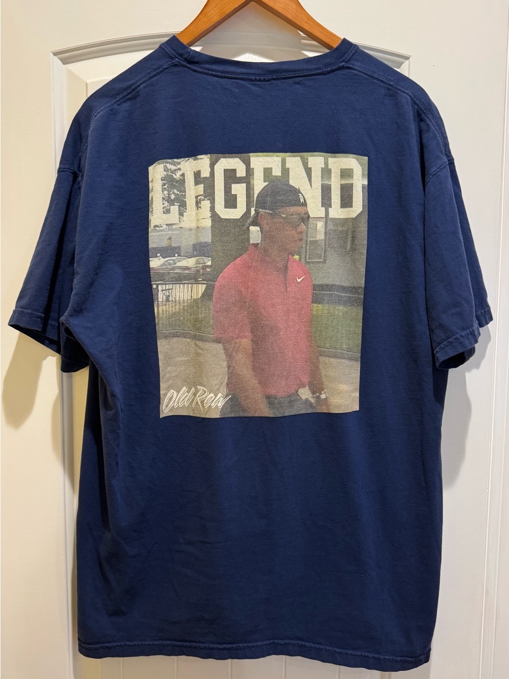 Old Row Tiger Woods Legend Short Sleeve Tee Mens XL Blue